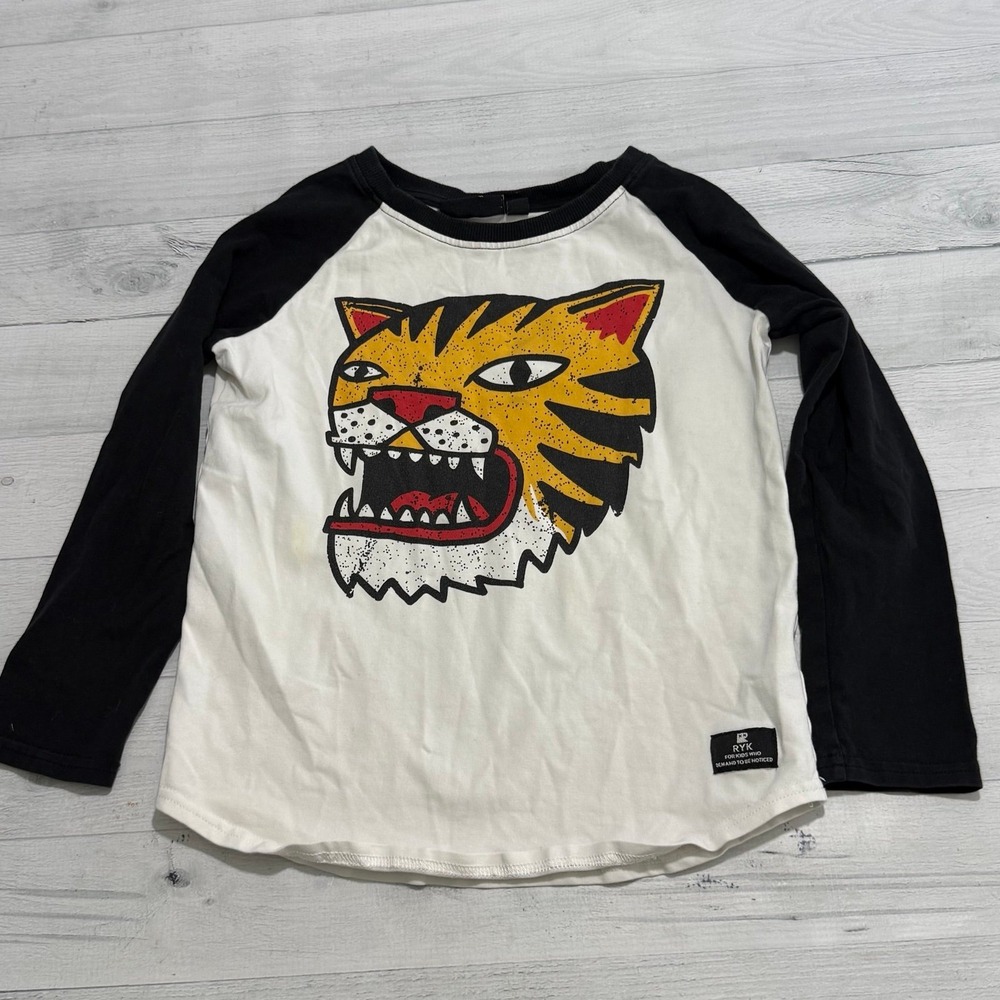 Rock your kid boy tiger shirt kids size 6